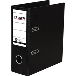 Falken 11285830 Ordner S80 DIN A5 hoch 80mm Hartpappe schwarz