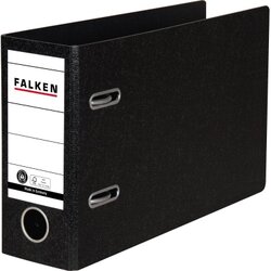 Falken 11285905 Ordner S80 DIN A5 quer 80mm Hartpappe schwarz