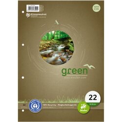 Staufen 040770022 Ringbucheinlage Green DIN A4 70g kariert 50Bl