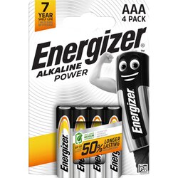 Energizer® E300132600 Batterie Alkaline Power   AAA Micro 4St