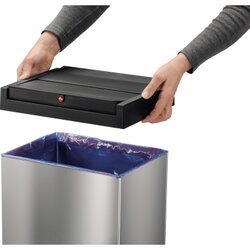 Hailo Abfalleimer Big-Box Swing XL 52 l Edelstahl