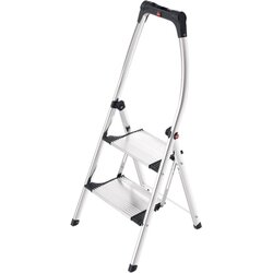 Hailo 4302301 Trittleiter K100 Topline 2Stufen alu