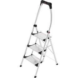 Hailo 4303301 Trittleiter K100 Topline 3Stufen alu