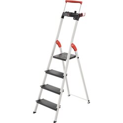 Hailo 8050407 Stehleiter L100 TopLine 4Stufen
