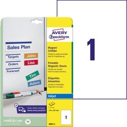 Avery Zweckform J8867-5 Magnetschild 210x297mm 5St. 