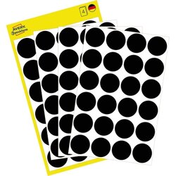 Avery Zweckform 3003 Markierungspunkt 18mm schwarz 96 St./Pack.