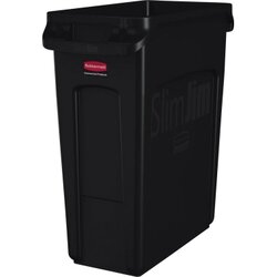 Rubbermaid 1955959 Abfallbehälter Slim Jim 60l schwarz