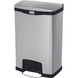 Rubbermaid 1901992 Tretabfalleimer Slim Jim Metall 50l