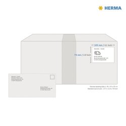 HERMA Universaletikett PREMIUM 105 x 74 mm (B x H)