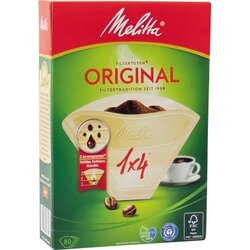 Melitta 206810 Kaffeefiltertüte Typ 1x4 naturbraun 80 St./Pack.