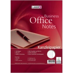 Landré 100050623 Kanzleipapier A3/A4 hf Rand kariert 250 Bl./Pack.