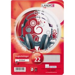 Landré 100050496 Ringbucheinlage   A5 kar ws 50Bl