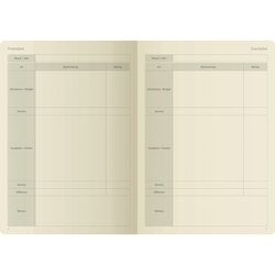 SIGEL Buchkalender Conceptum undatiert Tagesplan
