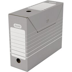 ELBA 100333274 Archivschachtel tric DIN A4 Wellpappe grau/weiß