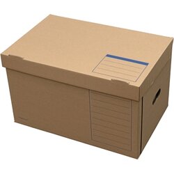 ELBA 100421143 Archivbox tric system Klappdeckel naturbraun