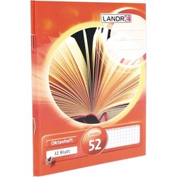 Landré 100050478 Oktavheft Lin52 A6 32Bl kariert