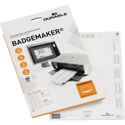 DURABLE 142502 Einsteckschild 34x75mm weiß 280 St./Pack.