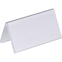 DURABLE 805119 Tischnamensschild 100x52/104mm tr 25 St./Pack.