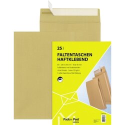 MAILmedia 30011594 Faltentasche B4 130g oF hk braun 25St.