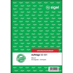 SIGEL SD001 Auftragsformular A5 sd 2x40Bl