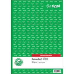 SIGEL SD063 Bautagebuch A4 sd 3x40Bl