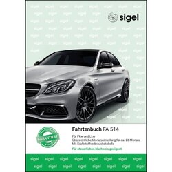 SIGEL FA514 Fahrtenbuch DIN A5 für PKW/LKW 32Blatt