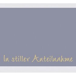 SIGEL Faltkarte Trauerkarte Anteilnahme