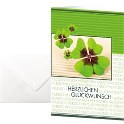 SIGEL DS004 Faltkarte Fortune 10 St./Pack. +Umschl.