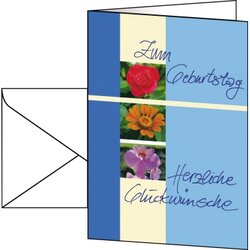 SIGEL DS610 Faltkarte Trio 10 St./Pack. +Umschl.