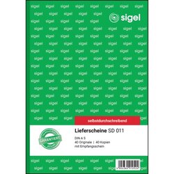 SIGEL SD011 Lieferschein A5 sd 2x40Bl 