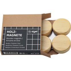 SIGEL BA210 Magnet Holz 33mm 4 St./Pack. 