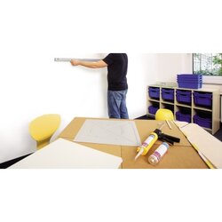 magnetoplan® Magnetplatte magnetowand® Anbringung unter der Tapete