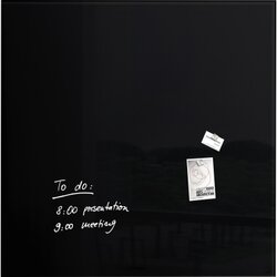 SIGEL GL200 Magnetboard Artverum 1000x1000x18mm Glas schwarz