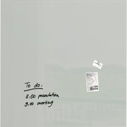 SIGEL GL203 Magnetboard Artverum 1000x1000x18mm Glas grau