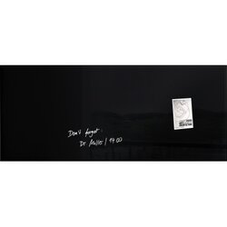 SIGEL GL240 Magnetboard Artverum 1.300x550x15mm Glas schwarz