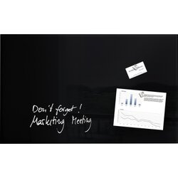 SIGEL GL130 Magnetboard Artverum 78x48cm Glas schwarz
