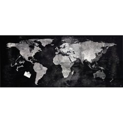 SIGEL GL246 Magnetboard Artverum 1300x550x15 World-Map