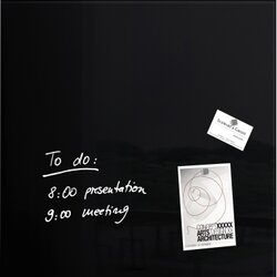 SIGEL GL110 Magnetboard Artverum 480x480x15mm Glas schwarz