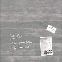 SIGEL GL168 Magnetboard Artverum 480x480x15 Sichtbeton