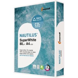 Nautilus® 2100005086 Kopierpapier SuperWhite DIN A4 500 Bl./Pack.