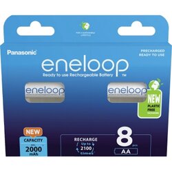 Panasonic BK-3MCDE/8BE Akku eneloop AA HR06 1,2V/2.000mAh 8 St./Pack.