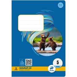 Staufen 040516005 Schulheft Style A5 80g 16Bl Lin5 kar