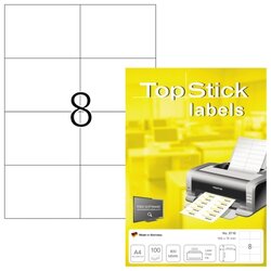 without brand 8716 Etikett TopStick 105x74mm ws 800St