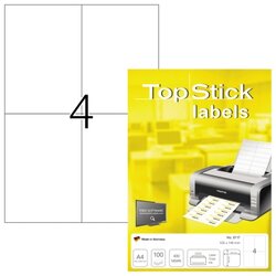 without brand 8717 Etikett TopStick 105x148mm ws 400St