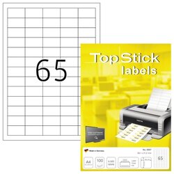 without brand 8697 Etikett TopStick 38x21,2mm ws 6.500St