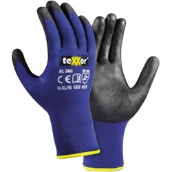 teXXor® 2402-7 Handschuh TOUCH Nylon/Strick bl/sw Gr.07