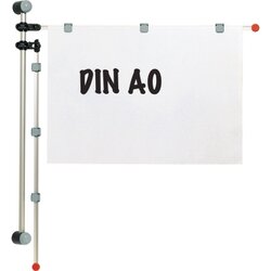MAUL 6253084 Planhalter Wand 2Arme  je 3Magnete