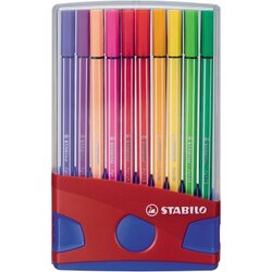 STABILO® 6820-04 Fasermaler pen ColorParade M 1mm sort. 20 St./Pack.