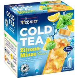 Meßmer 105565 Tee COLD TEA Zitrone-Minze 14St.