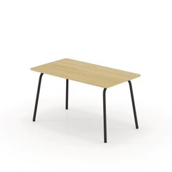 Neutralware 815019472 Schreibtisch se:lab work&meet 140x74x80cm sw/eiche hell